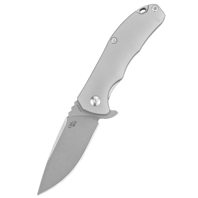 CH 3504s D2 Ti Handle Folding Knife