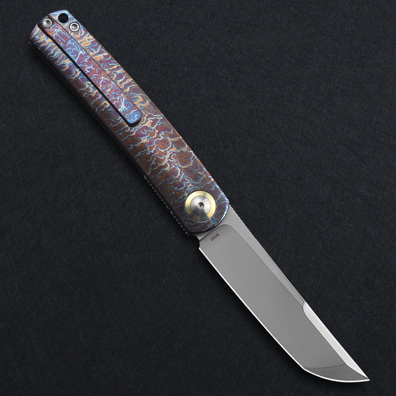 CH Akemi M390 Ti Handle Folding Knife