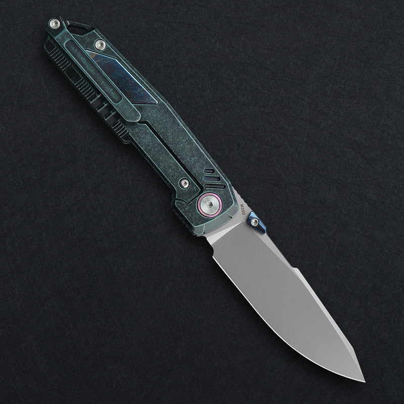 CH Duke M390 Ti Handle Folding Knife