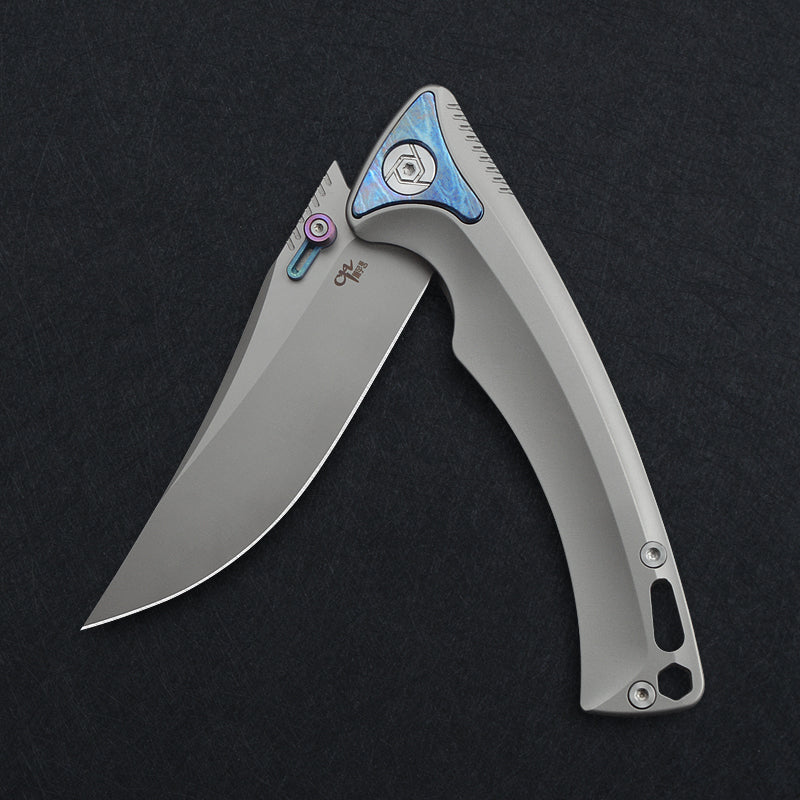 CH 3528 M390 Ti Handle Folding Knife