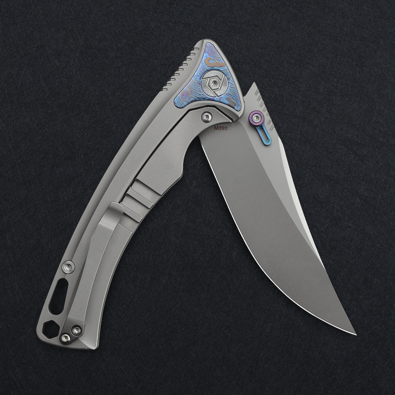 CH 3528 M390 Ti Handle Folding Knife