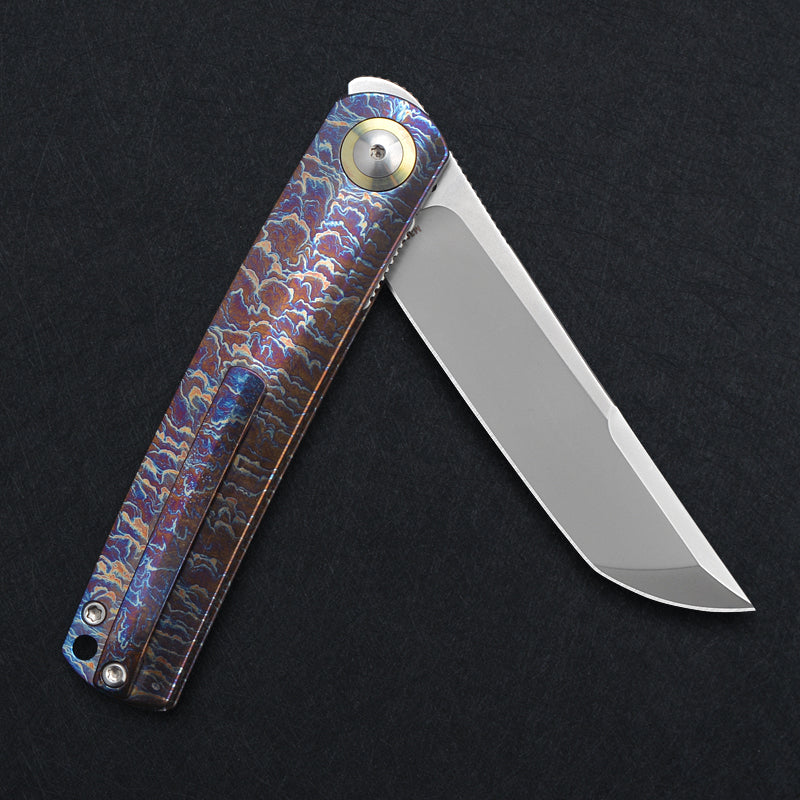 CH Akemi M390 Ti Handle Folding Knife