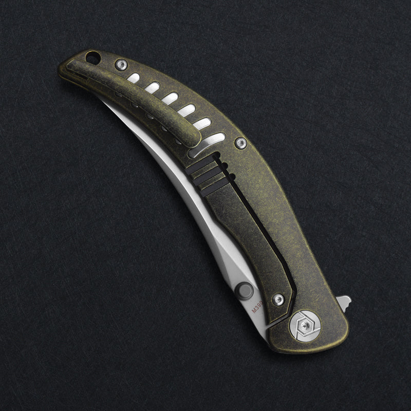 CH Sultan M390 Ti Handle Folding Knife