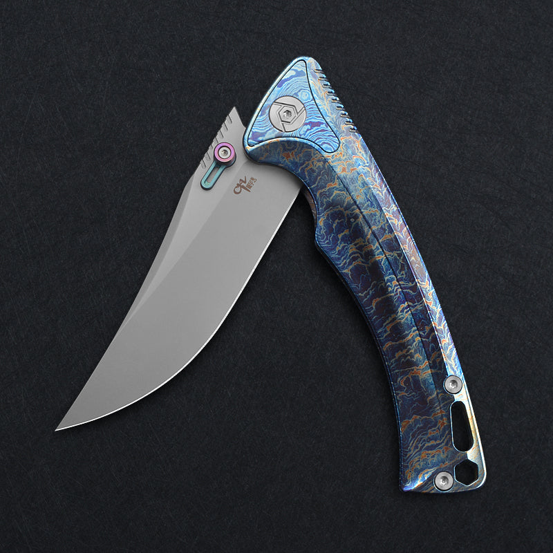 CH 3528 M390 Ti Handle Folding Knife