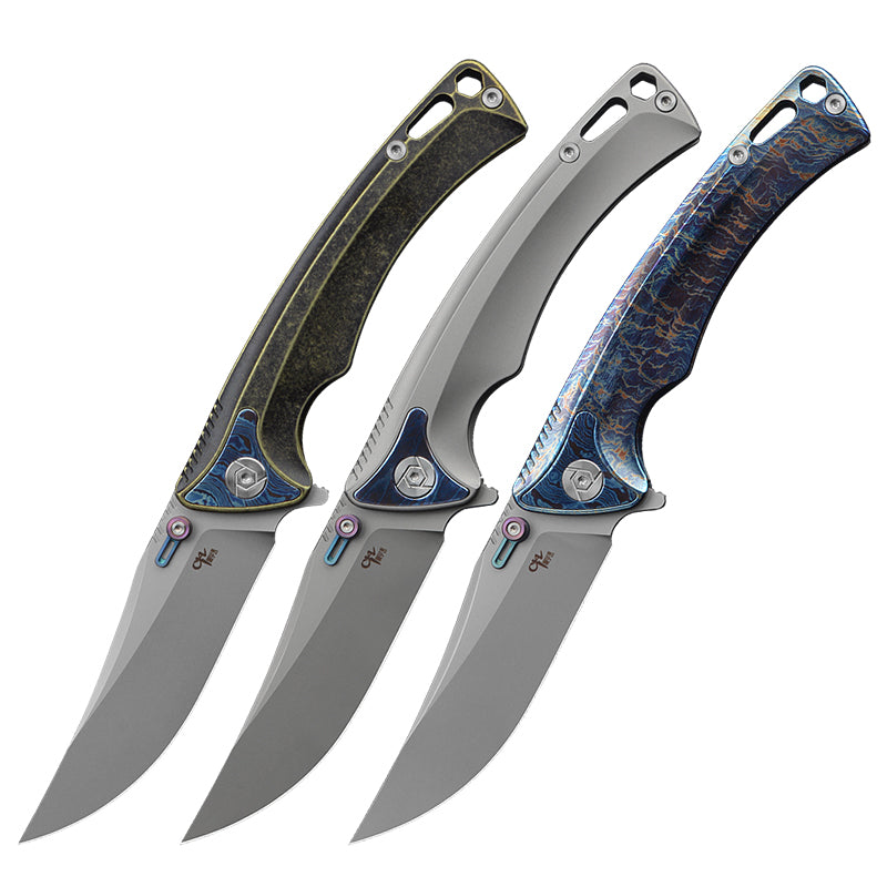 CH 3528 M390 Ti Handle Folding Knife