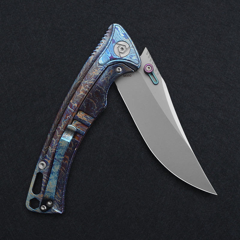 CH 3528 M390 Ti Handle Folding Knife