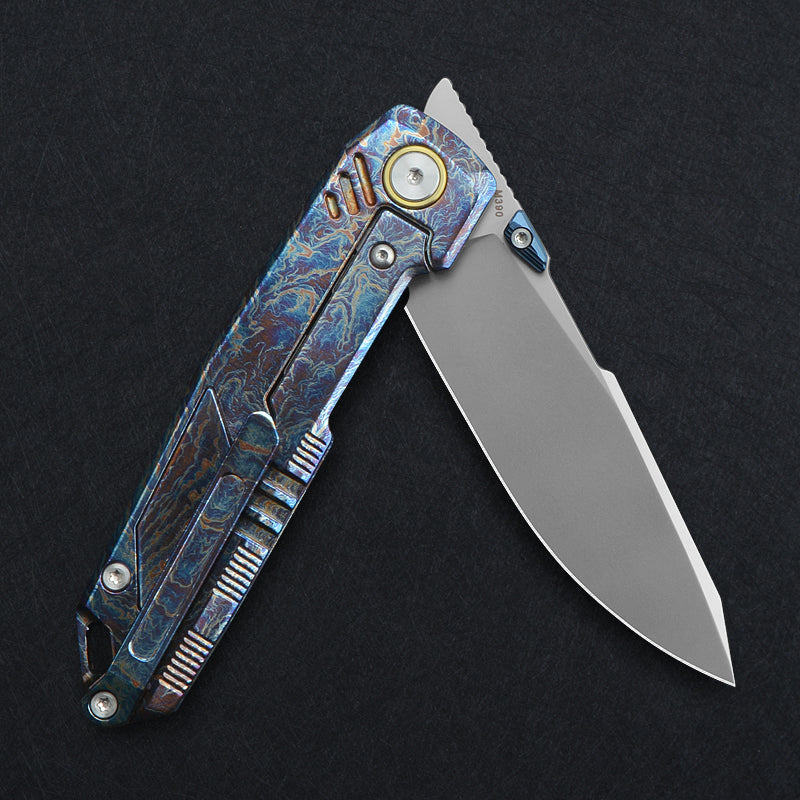 CH Duke M390 Ti Handle Folding Knife