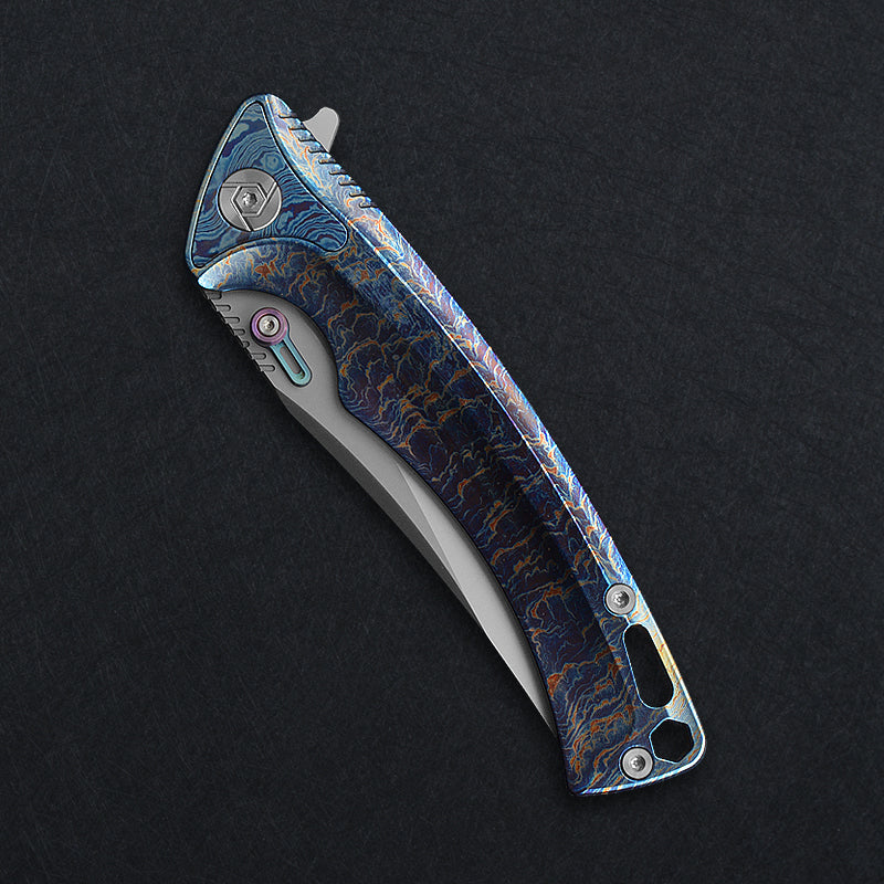CH 3528 M390 Ti Handle Folding Knife