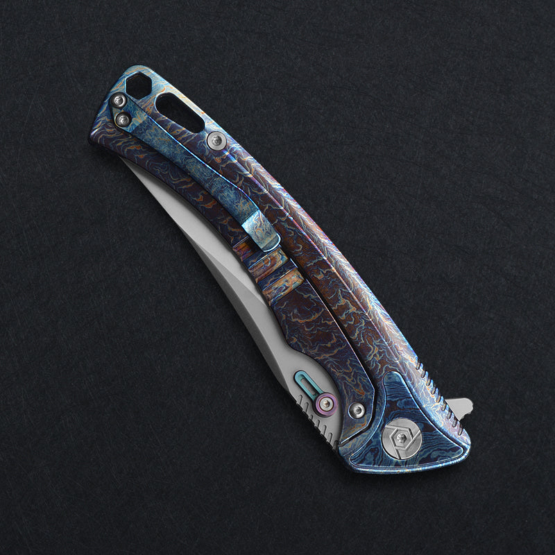 CH 3528 M390 Ti Handle Folding Knife
