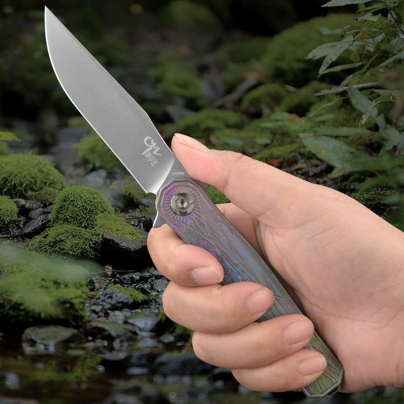 CH 3505 S35VN Ti Handle Folding Knife