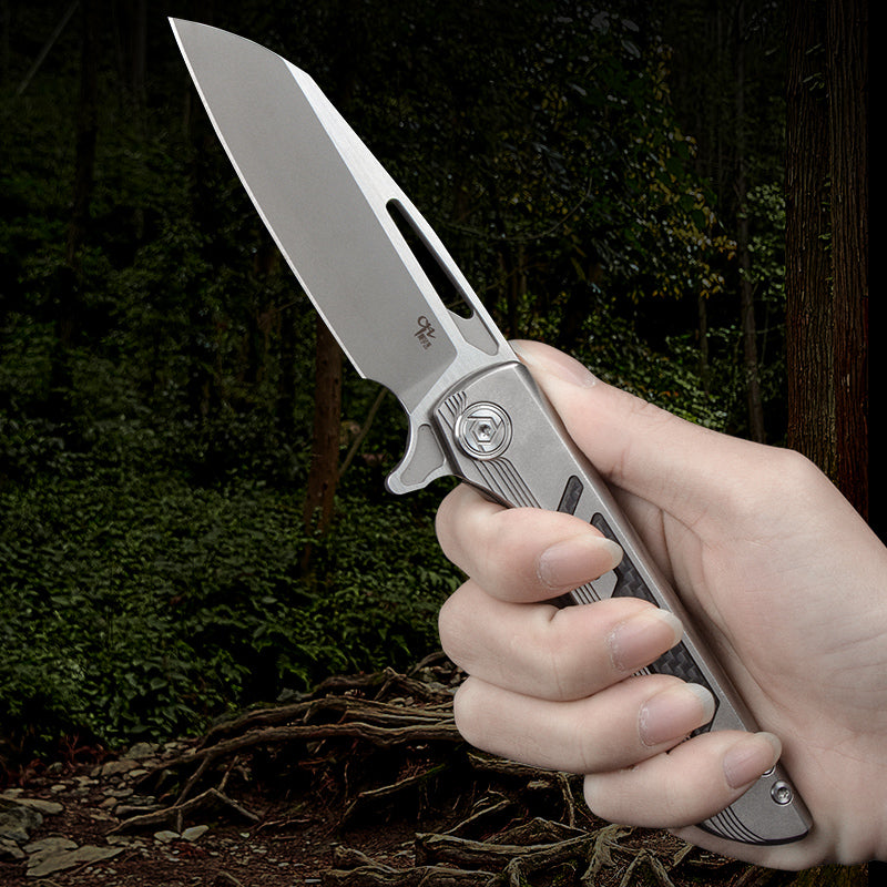 CH BUTCHER2 S35VN Ti Handle Folding Knife