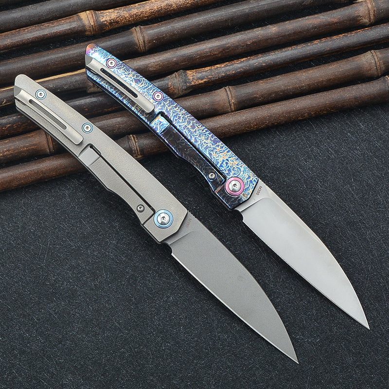 CH 3550 M390 Ti Handle Folding Knife