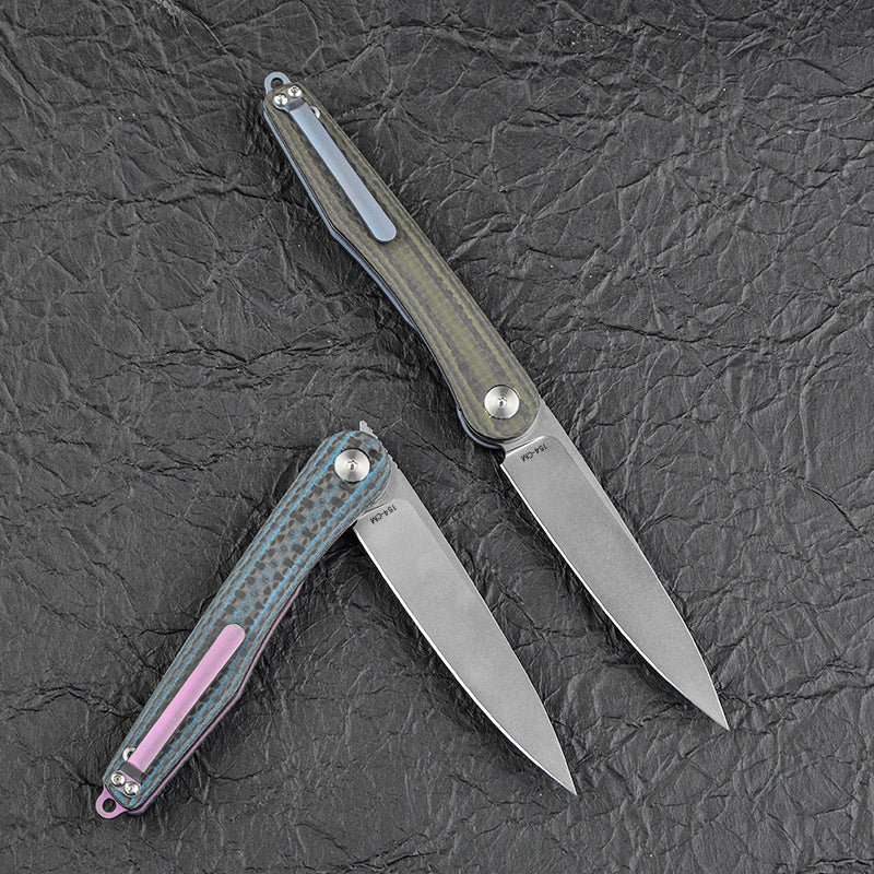 CH 3010 154CM Carbon Fiber & G10 Handle Folding Knife