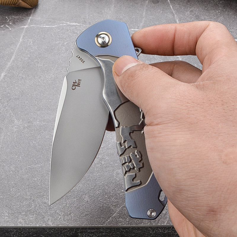CH 3504T M390 Ti Handle Folding Knife IN STOCK