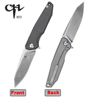 CH 3004 D2 Carbon Fiber & Ti Handle Folding Knife