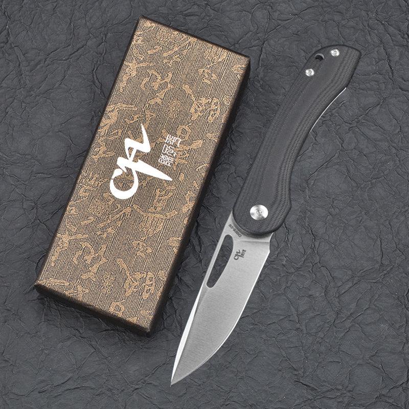 CH 3015 D2 G10 Handle Folding Knife