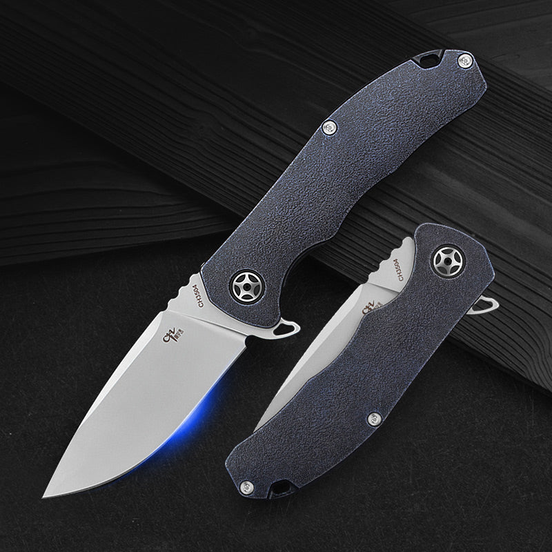 CH 3504 D2 G10 Handle Folding Knife IN STOCK
