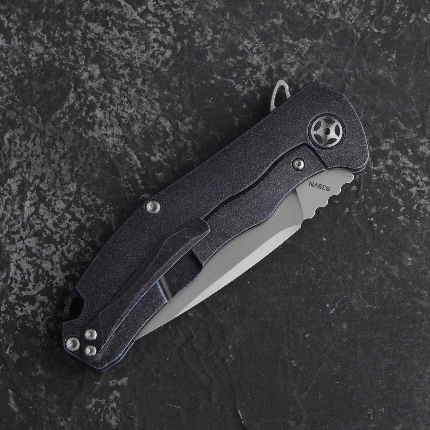 CH 3504 S35VN Ti Handle Folding Knife