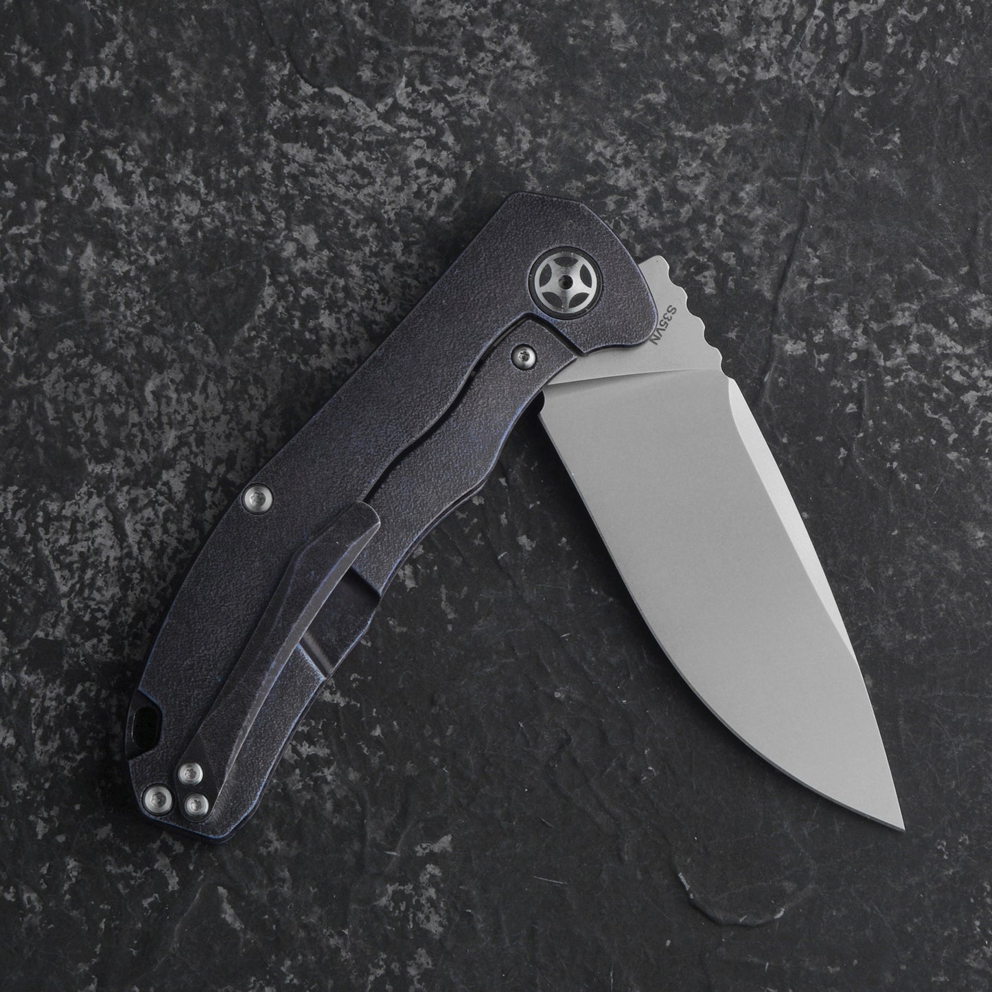 CH 3504 S35VN Ti Handle Folding Knife