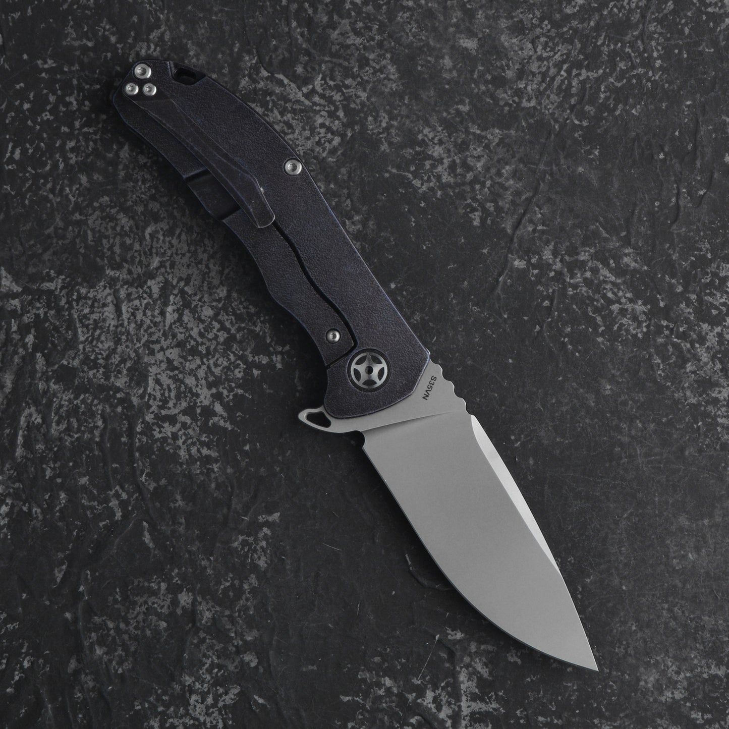 CH 3504 S35VN Ti Handle Folding Knife