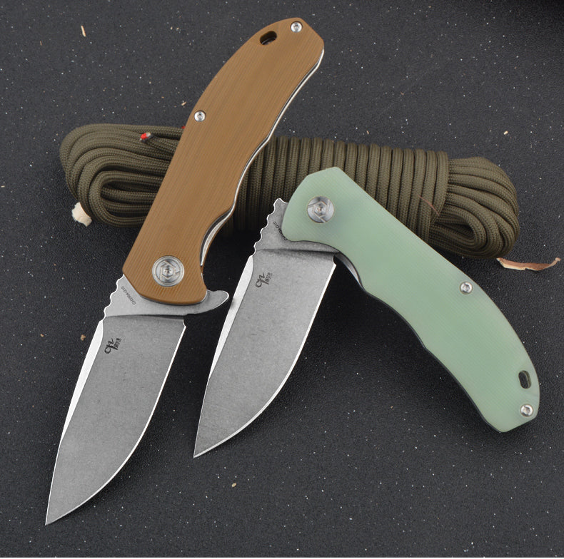 CH 3504 D2 G10 Handle Folding Knife IN STOCK