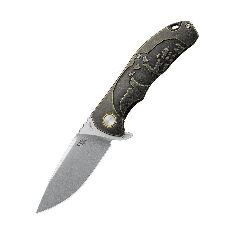 CH 3504s M390 Ti Handle Folding Knife