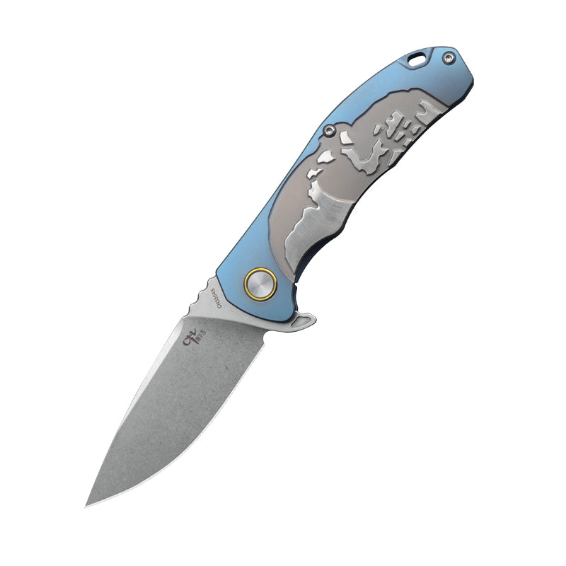 CH 3504s M390 Ti Handle Folding Knife