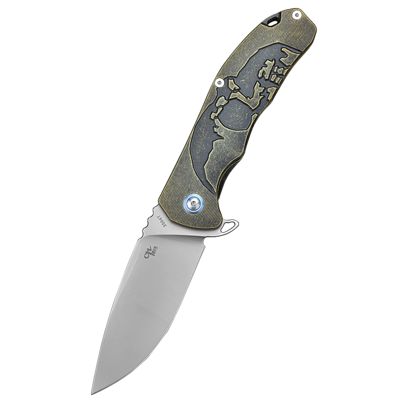 CH 3504T M390 Ti Handle Folding Knife IN STOCK