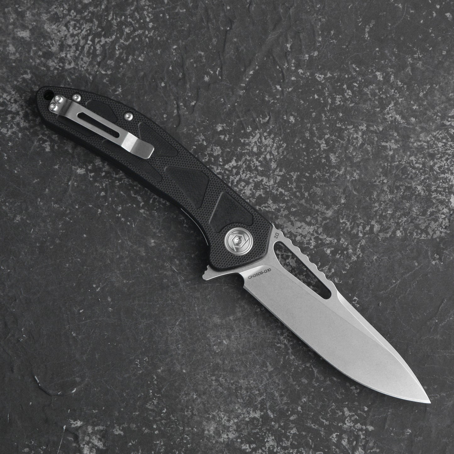 CH 3509 D2 G10 Handle Folding Knife