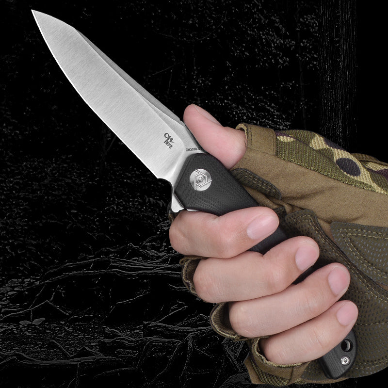 CH 3020 D2 G10 Handle Folding Knife