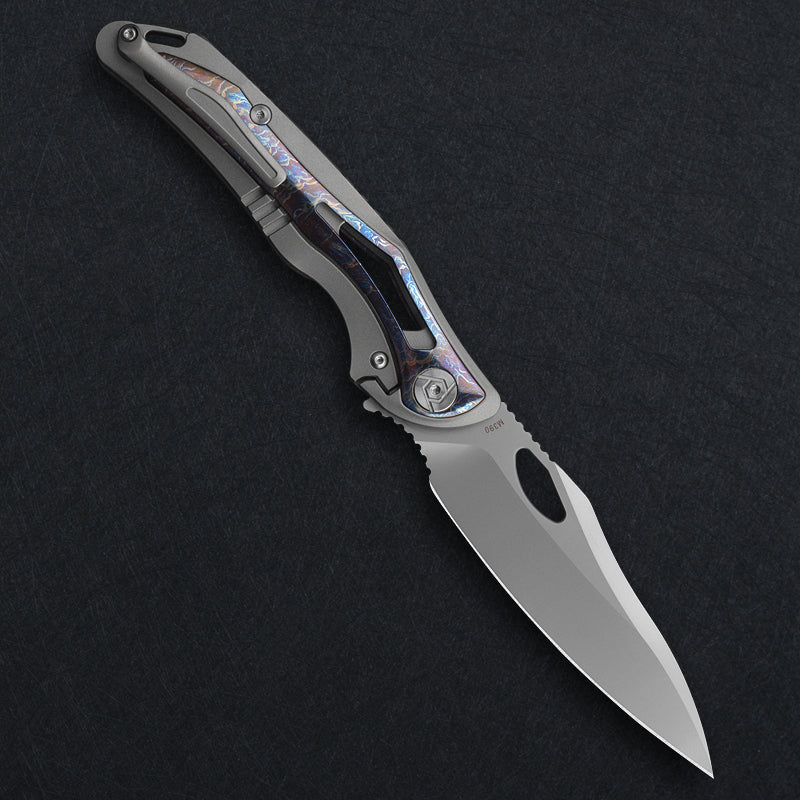 CH Spear M390 Ti Handle Folding Knife