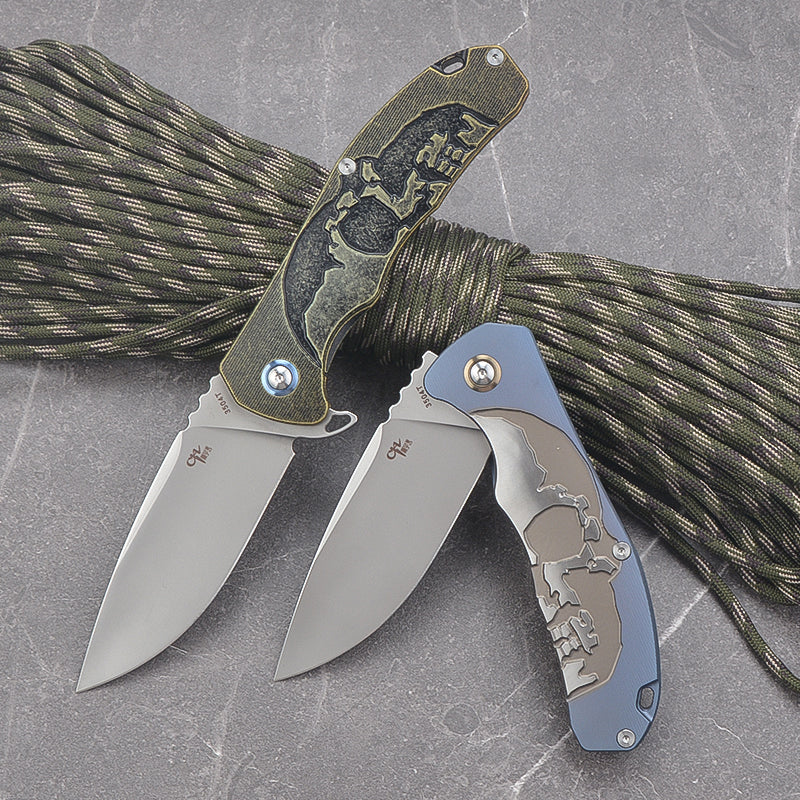 CH 3504T M390 Ti Handle Folding Knife IN STOCK