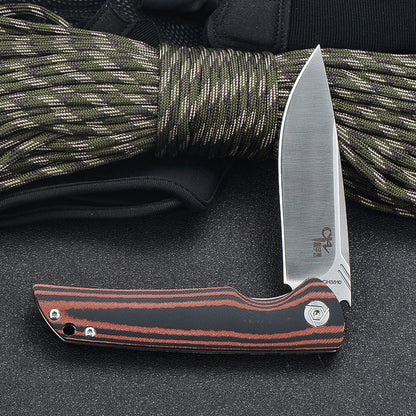 CH 3510 D2 Micarta Handle Folding Knife