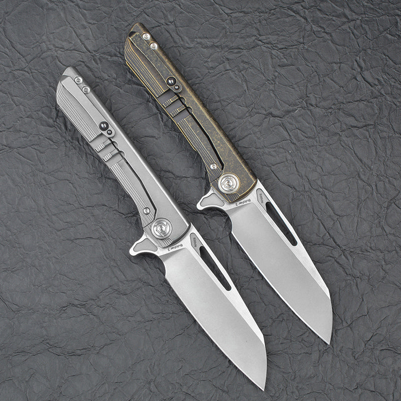 CH BUTCHER2 S35VN Ti Handle Folding Knife