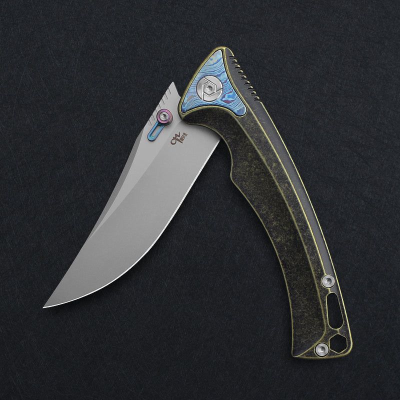CH 3528 M390 Ti Handle Folding Knife