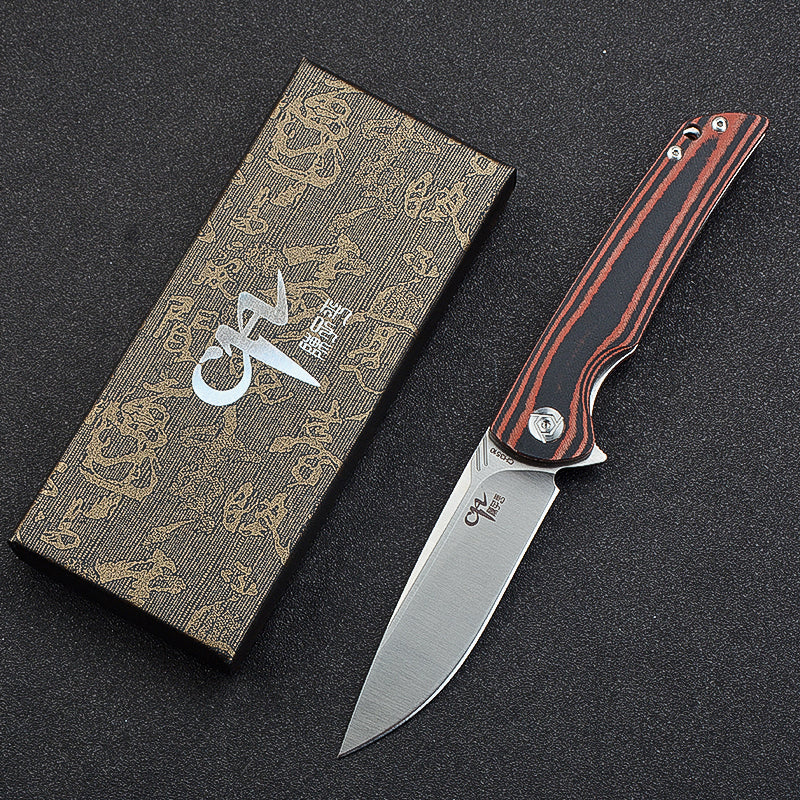 CH 3510 D2 Micarta Handle Folding Knife
