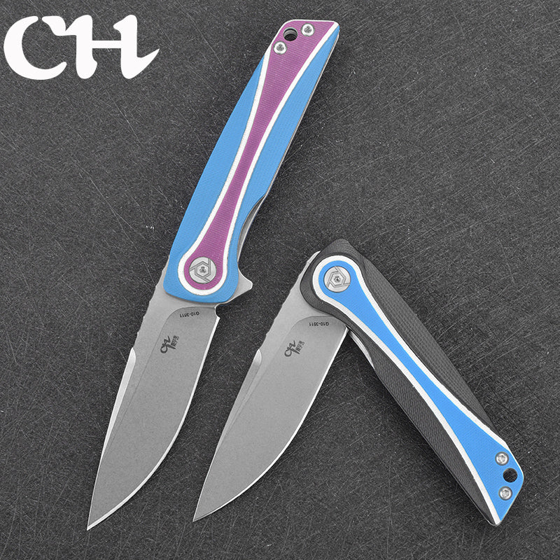 CH 3511 D2 G10 Handle Folding Knife