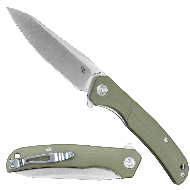 CH 3020 D2 G10 Handle Folding Knife