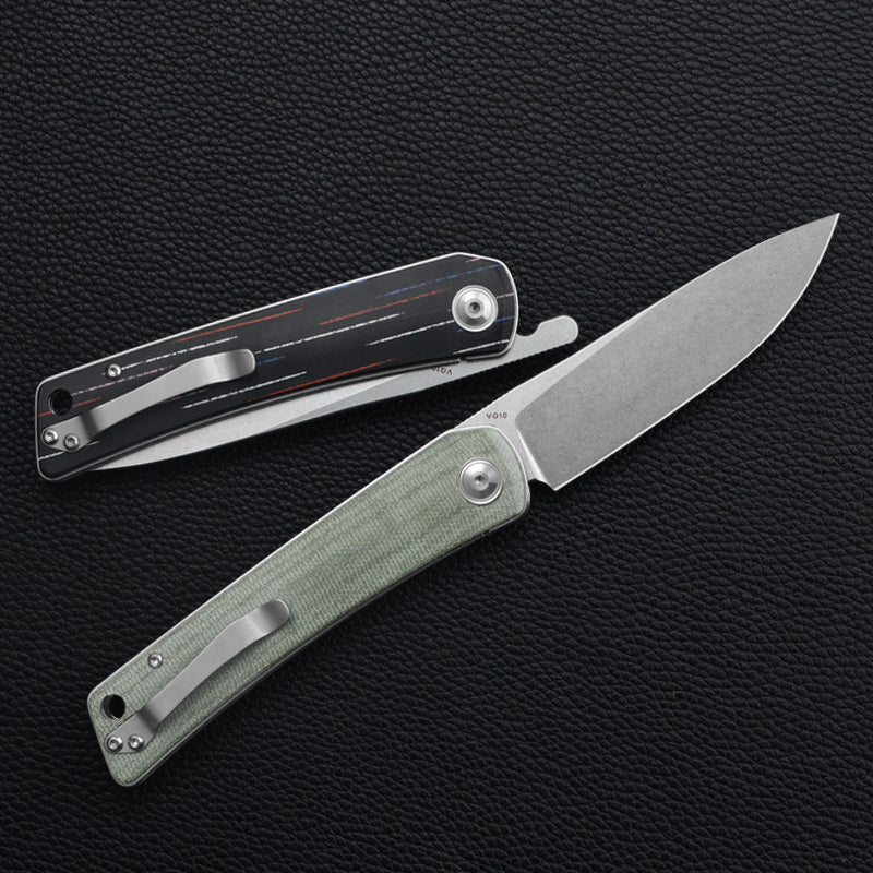 CH 3533 VG10 G10 OR Micarta Handle Folding Knife