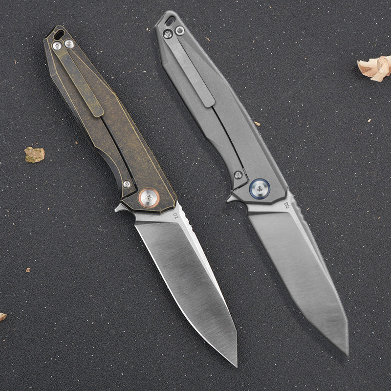 CH 3004 D2 Carbon Fiber & Ti Handle Folding Knife