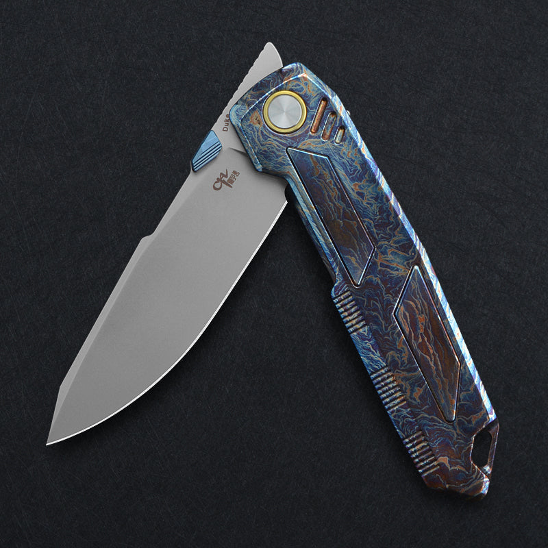 CH Duke M390 Ti Handle Folding Knife