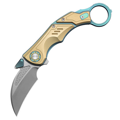 CH PREDATOR M390 Copper Handle Folding Knife