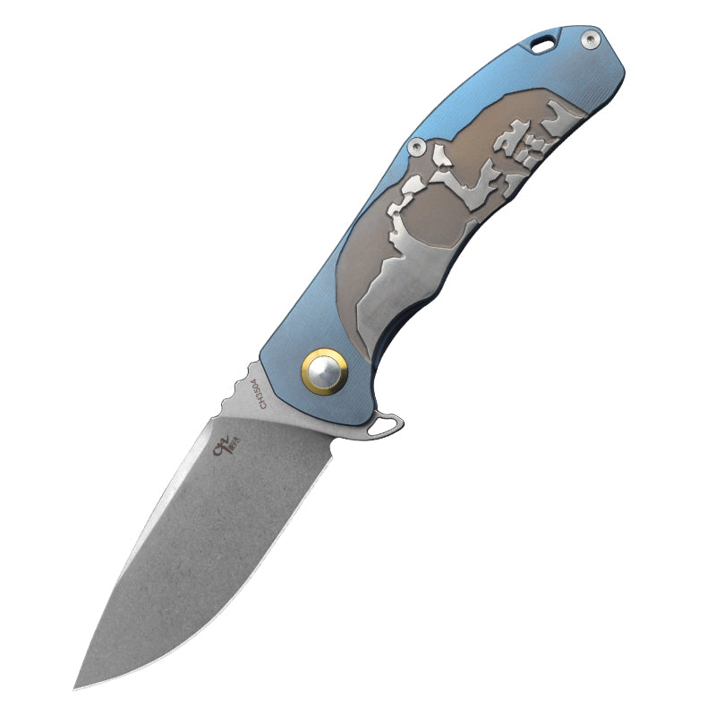 CH 3504 S35VN Ti Handle Folding Knife