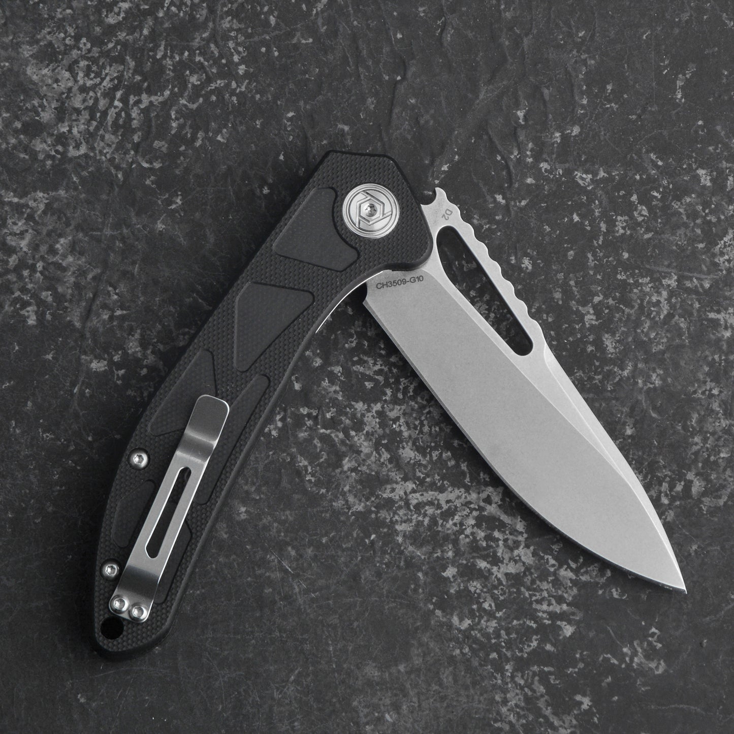 CH 3509 D2 G10 Handle Folding Knife