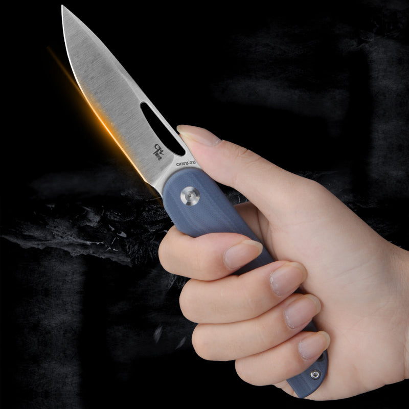 CH 3015 D2 G10 Handle Folding Knife
