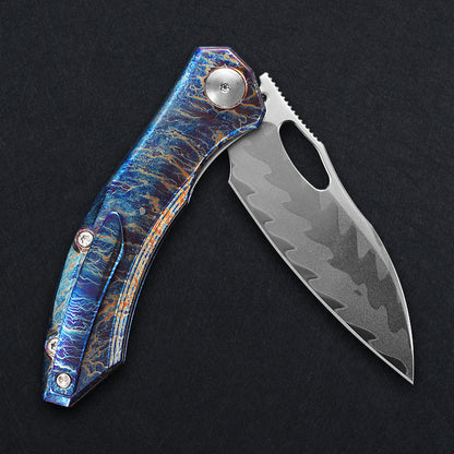 CH Cupra Frame Lock Flaming Ti （2.75'' Mirror Elmax core）