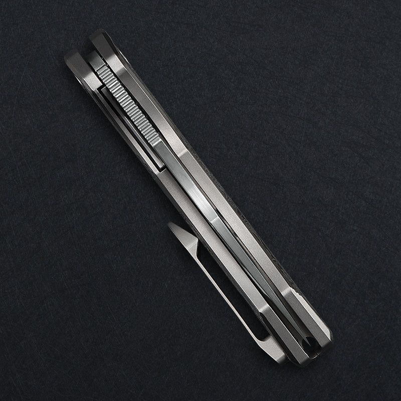 CH Cupra Frame Lock Sliver Ti （2.75'' Satin Damascus）