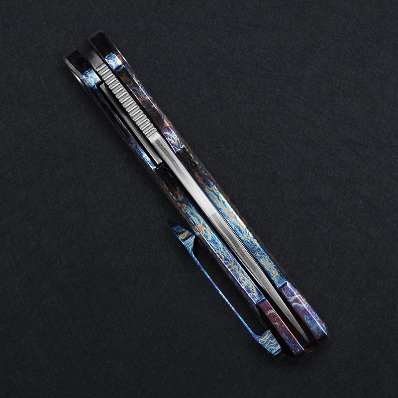 CH Cupra Frame Lock Flaming Ti （2.75'' Mirror Elmax core）