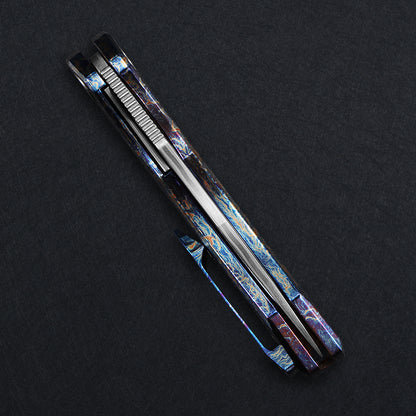 CH Cupra Frame Lock Flaming Ti （2.75'' Mirror Elmax core）