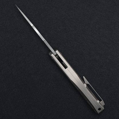 CH Cupra Frame Lock Sliver Ti （2.75'' Satin Damascus）